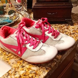 💘 size 8 athletic shoe, pink white